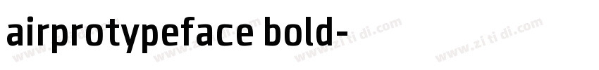 airprotypeface bold字体转换